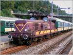 Die BB 3602 wartet am 31.08.2004 im Bahnhof von Clervaux auf die Weiterfahrt nach Troisvierges.