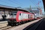 CFL Werbelok 4005 steht am 24 Juni 2024 mit ein Regionellbunn in Luxembourg. 