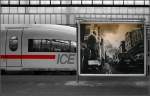 ICE und Werbung, Stuttgart-Hauptbahnhof