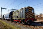 RFO 692 rangiert am 2 März 2021 in Oss mit der 2.Tranche von ein Leerzug nach Bentheim.