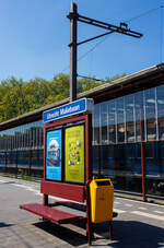 Im Bahnhof Utrecht Maliebaan am 29 April 2025, seit 1954 ist hier auch das NSM - Nederlands Spoorwegmuseum / Niederländischen Eisenbahnmuseum (seit 2005 Het Spoorwegmuseum) untergebracht.