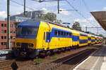 Am 16 Augustus 2019 durchfahrt NS 7647 Arnhem-Velperpoort.