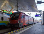 Die ÖBB-railjet 1116 235 (A-ÖBB 91 81 1116 235-3), eine Taurus 2 bzw.