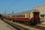 Am Abend des 03.06.2023 stand für mich überraschend eine Wagenreihung des Rheingoldexpress ohne Lok im Westbahnhof in Wien am Bahnsteig abgestellt.