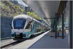 Der Westbahn ET 4010 125 verlässt als WB 970 den Bahnhof von Feldkirch.