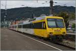 Der ET 10.107 der Montafonbahn in Bregenz.
