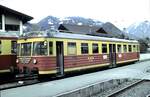 Montafon-Bludenz-Schruns-Bahn (MBS) ET 10.101 in Schruns im März 1989.