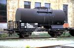 Kesselwagen ÖBB 4081 Ölauffangwagen in Attnang-Puchheim am 05.05.1988.