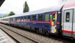 �BB Nightjet Sitzwagen 2.Klasse  A-�BB 73 81 21-91 152 Bmz in Prien/Chiemsee am 10.08.2019.
