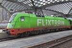 FlixTrain/Hector rail 242 517 steht etwas schm�tzig in K�ln Hbf am 15 Februar 2024.