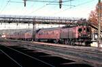 Foto von Kenth Öhlin in Sammlung von Karl Sauerbrey: SJ Da 927 mit Reisezug in Gällivare im Oktber 1980.