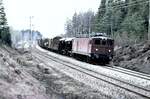 Foto von Kenth Öhlin in Sammlung von Karl Sauerbrey: SJ Ma Nr.832 mit Güterzug in Hallsberg im Maii 1979.