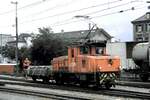 RhB Gem 2/4 Nr.211, ein Einzelstück in Chur im August 1990.