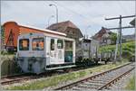  Rolf* der Rail4Mation Tm 2/2 514 ((UIC 98 85 5230 514-2 CH-IRSI) steht in Wasen im Emmental. 

14. Juni 2025 