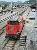 Die Bm 4/4 18401 in Langnau nach getaner Arbeit.