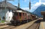 Ae 6/8 207 im Juni 1990 im Bahnhof Kandersteg