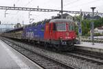 Mit ein Sch�tterzug durchfahrt SBB Cargo 620 083 r�hig der Bahnhof von Arth-Goldau am 15 Mai 2026.