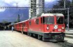 RhB Ge 4/4 II Nr.621 in Landquart im August 1989.