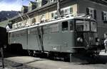 RhB Ge 6/6 II N.707 in Disentis-Muster im Jahr 1980.