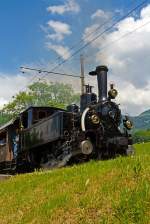 Pfingstdampf Festival bei der Museumsbahn Blonay-Chamby: Die G 3/3 Dampftenderlokomotiven BAM Nr.