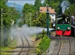 - Dampfablassen in Chaulin - Die kleine G 2/2 Tramlok N 4 kann das auch.