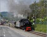 die SEG G 2x 2/2 105 der Blonay Chamby Bahn verl�sst mit dem ersten Dampfzug der Saison Blonay in Richtung Chamby. 

2. Mai 2026