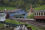 Im Depot des VVT.

Gepäckwagen F3 18254 in St-Sulpice. Mai 2024.