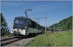 Die MOB GDe 4/4 6005 mit dem PE 2122 von Montreux nach Zweisimmen bei Sonzier.