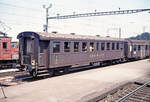 Dieser Altbauwagen trgt noch die Nummer B4 7507; so viel ich weiss stammt er aus einer grossen Bauserie von 1929/30 (7501 - 7573 oder 7574 (spter vermutlich 20-03 100-169).