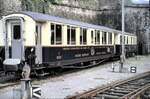 MOB Pullmann Wagen des Schokoladen-Express in Montreux am 25.08.1999.