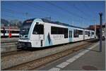 In Aigle wartet der TPC ASD ABe 4/8 473 in der gef�lligen  Glacier 3000  Werbung als R71 432 auf die Abfahrt nach Les Diablerets. 

15. Juni 2026