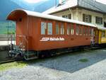 RhB Bauwagen Xx Nr.9060 in Berg�n am 02.09.2005.
