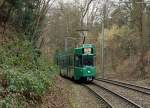 BVB: Auf der Tramlinie 15 wird die Strassenbahn zur  WALDBAHN  wie die Aufnahme vom 1.