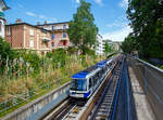   Der Triebwagen 250 der Métro Lausanne bzw.