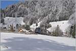GoldenPass Express Impression in der Winterlandschaft bei Les Avants.

3. Januar 2025