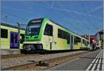 Der neue TPC ASD ABe 4/8 471 wartet in Aigle als R71 auf die Abfahrt nach Les Diablerets.  

27. Juli 2024 