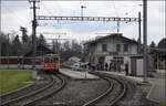 Bierlisi statt Bipperlisi. 

Be 4/4 104 beim ersten Pitstopp in Bennwil. Februar 2026.