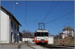 Der BDe 4/4 N° 3 wartet auf die Rückfahrt ins gut 4 Kilometer entfernte Le Locle.