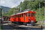 Der RhB ABe 4/4 I N° 35 bei der Blonay-Chamby Bahn beim Rangieren in Chaulin und wurde wunderschön restauriert.