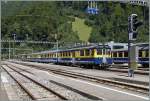Als Leermaterialzug ist der ABeh 4/4 von Lauterbrunnen in Zweilütschinen eingetroffen.