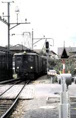 SBB Br�ning-Bahn Dhe 4/6 Nr.901 in Brienz am 10.09.1980.