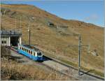 Der Beh 2/4 204 auf der Gipfelstation des Rochers de Naye.