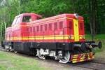 T 444 030 Karkulka (Rotk�ppchen) steht am 13 Mai 2012 ins Eisenbahnmuseum von Luzna u Rakovnika.