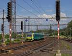 845 201 von Arriva f�hrt als S49 in Richtung Praha-Hostivař.
