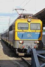 E_Lok 432 264 der Ungarischen Staatsbahn ist soeben mit ihrem Zug im Bahnhof von Budapest – Keleti angekommen. 09.05.2026