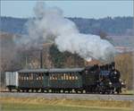 Eb 3/5 5810 mit ihrer Fuhre rund um den Napf bei der Einfahrt nach Willisau.